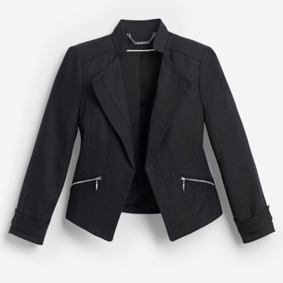 White House Black Market Jackets & Blazers - White House Black Market Cropped Linen Blazer Jacket 8 Medium